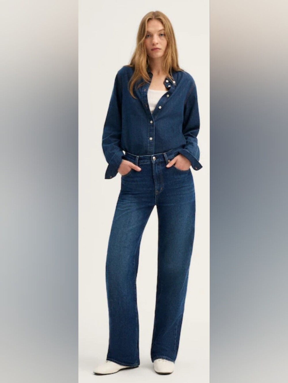 Madewell The Perfect Vintage Wide-Leg Jean Size 31